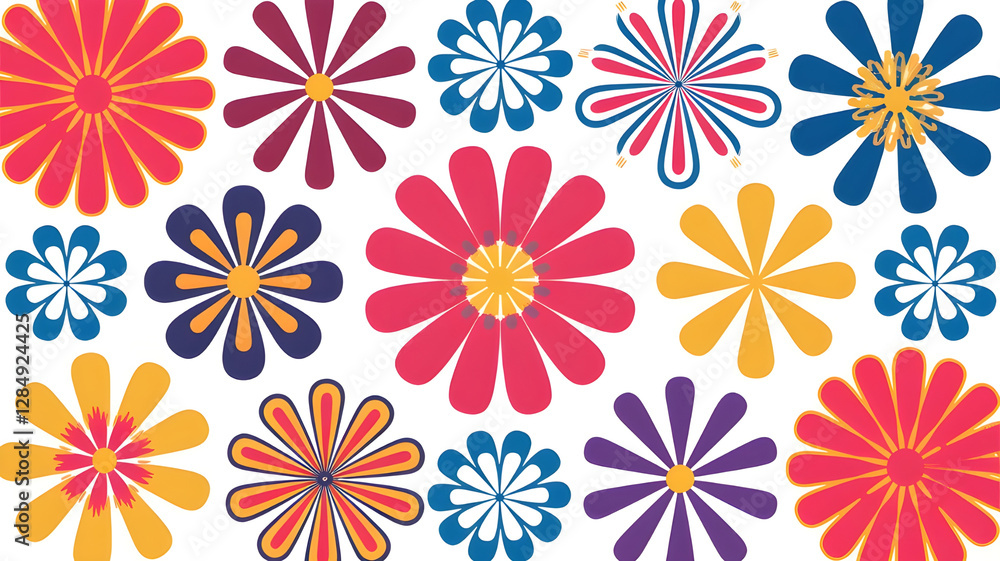 A very good and popular graphic design flower A very good and popular graphic design flower