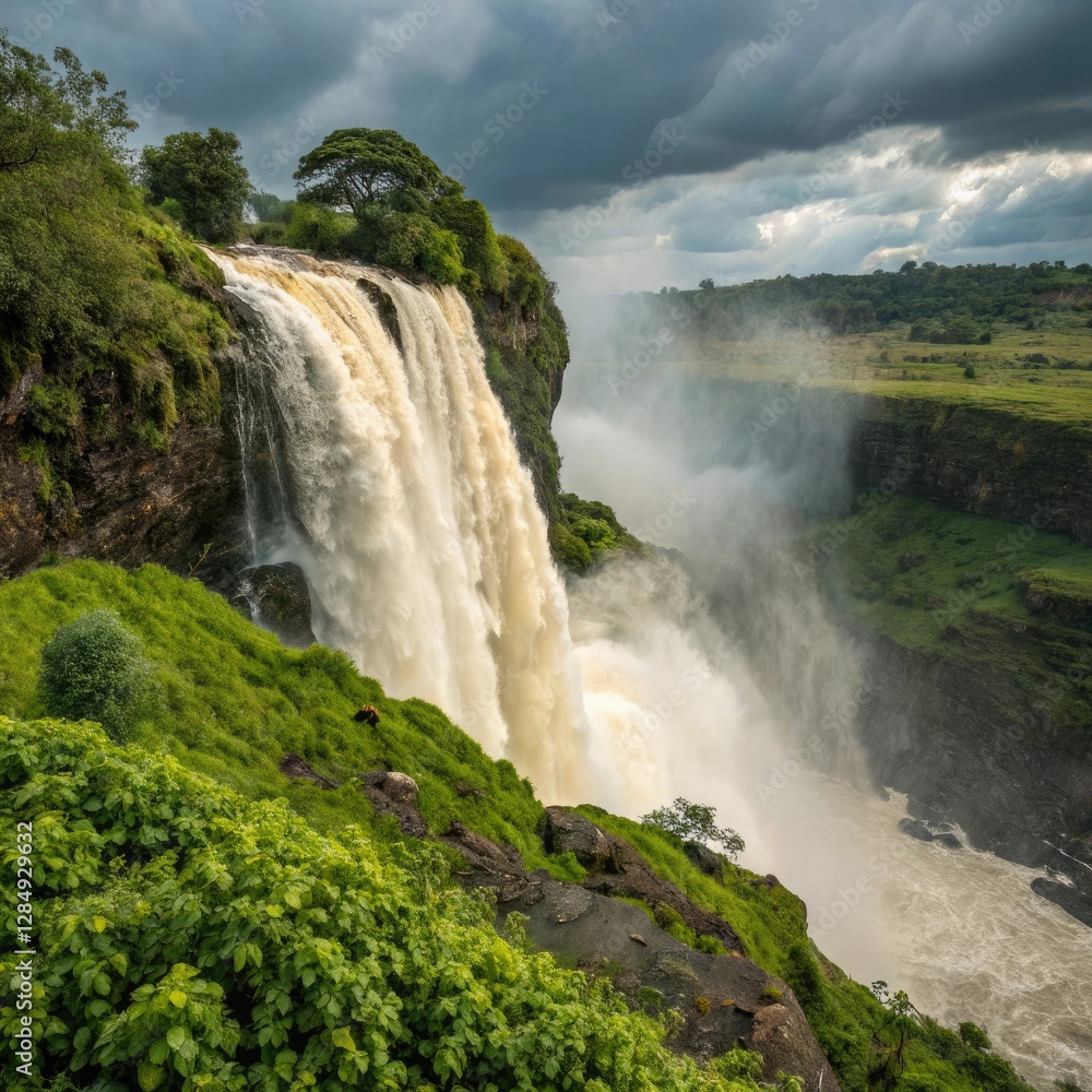 Fototapeta premium waterfall in yosemite