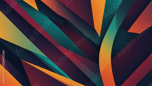 Wallpaper Mural Flat Design Background with Artistic Touch Torontodigital.ca