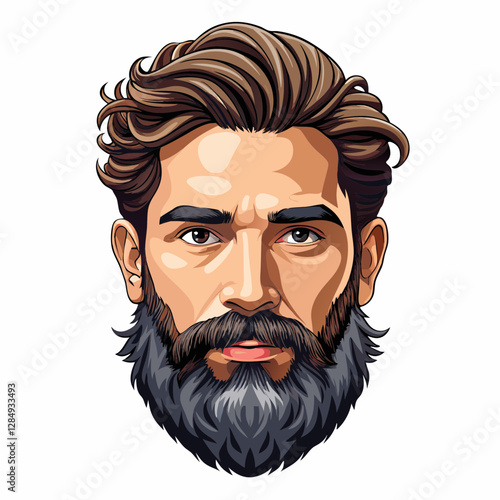 man with a beard and mustache