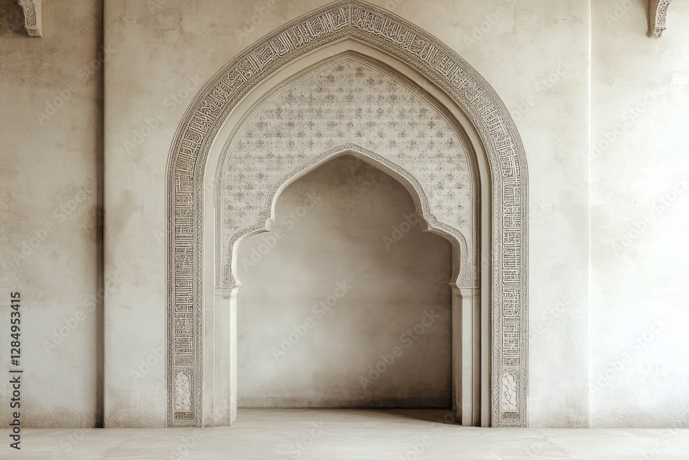 Fototapeta premium A beautifully detailed archway displaying intricate architectural design and structure