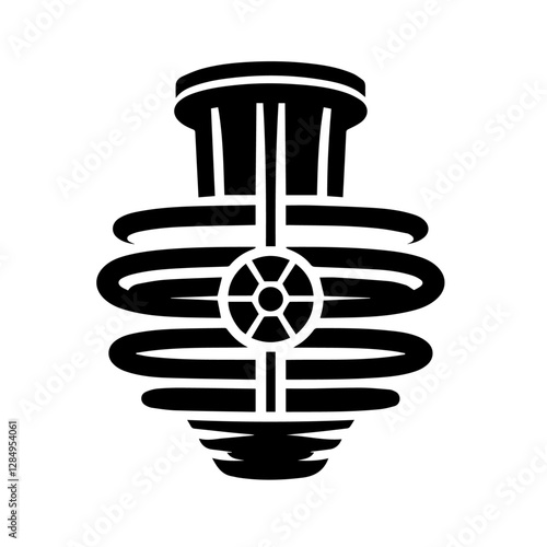 vector illustration of a reactor tube 