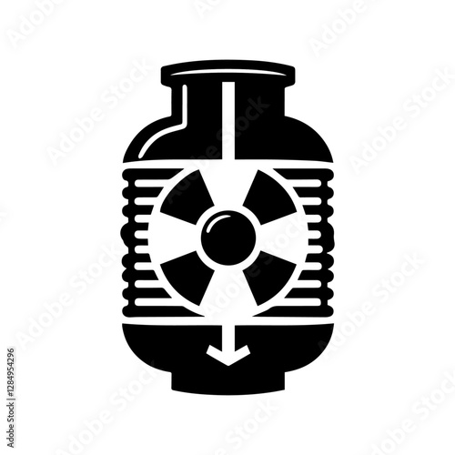 vector illustration of a reactor tube 