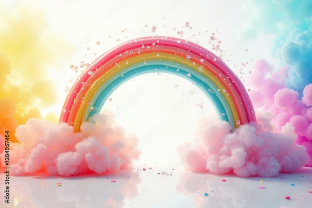 Rainbow is in clouds and rainbow is in sky Rainbow is in clouds and rainbow is in sky