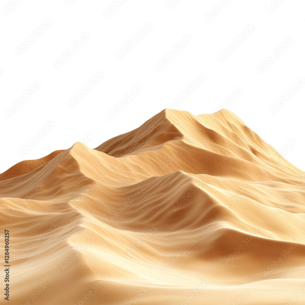 sand dunes in the sahara desert, transparent background sand dunes in the sahara desert, transparent background