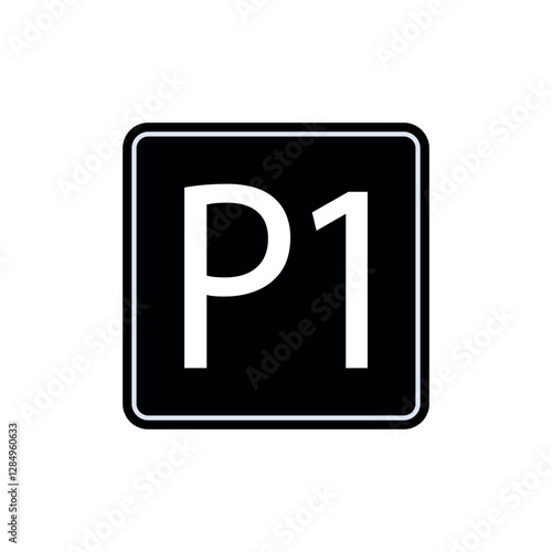 Free Download Pole Position Icon. Flag, P1. Marking Symbol. - GFXLoad