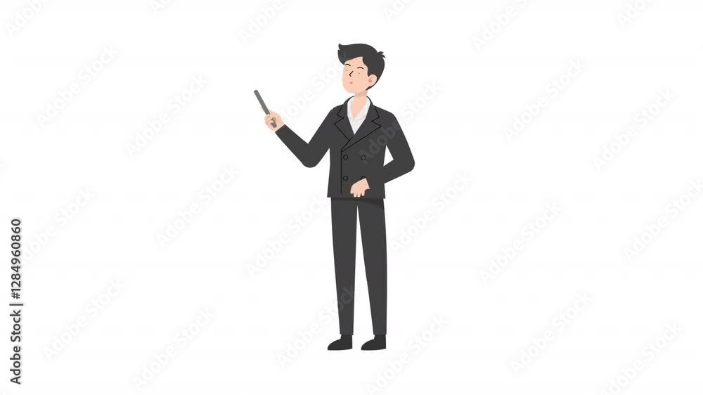 video man holding stick cartoon animation
video man holding stick cartoon animation