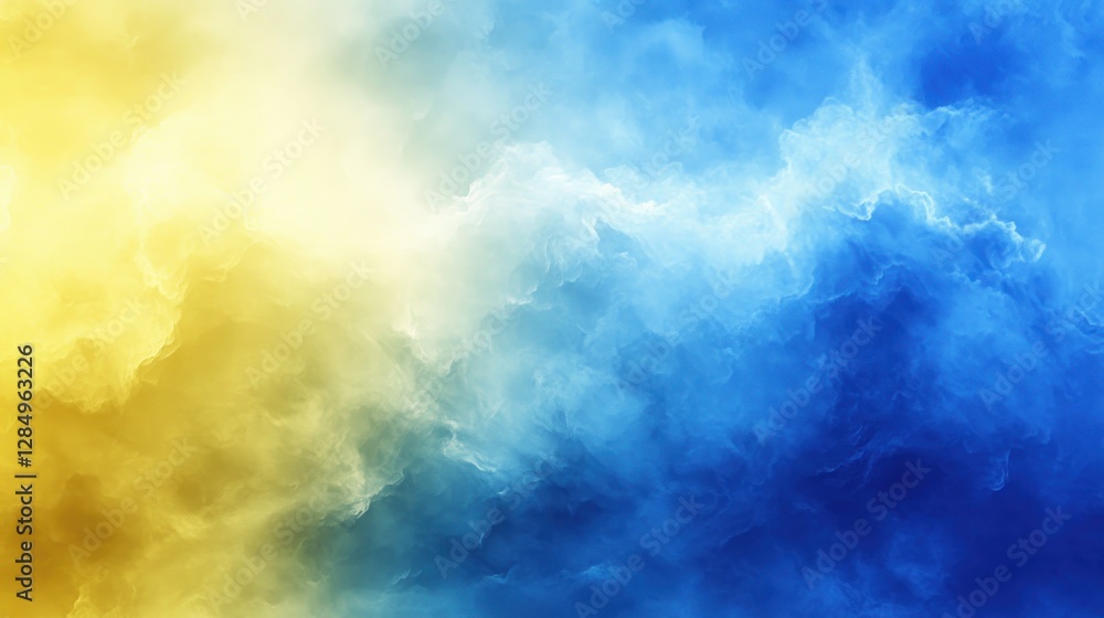 Yellow blue sky cloudscape, background texture Yellow blue sky cloudscape, background texture