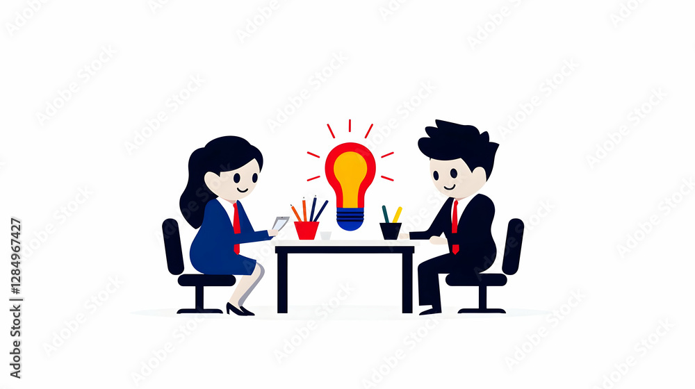 Pixel Art Illustration of a Digital Marketing Team Brainstorming Pixel Art Illustration of a Digital Marketing Team Brainstorming