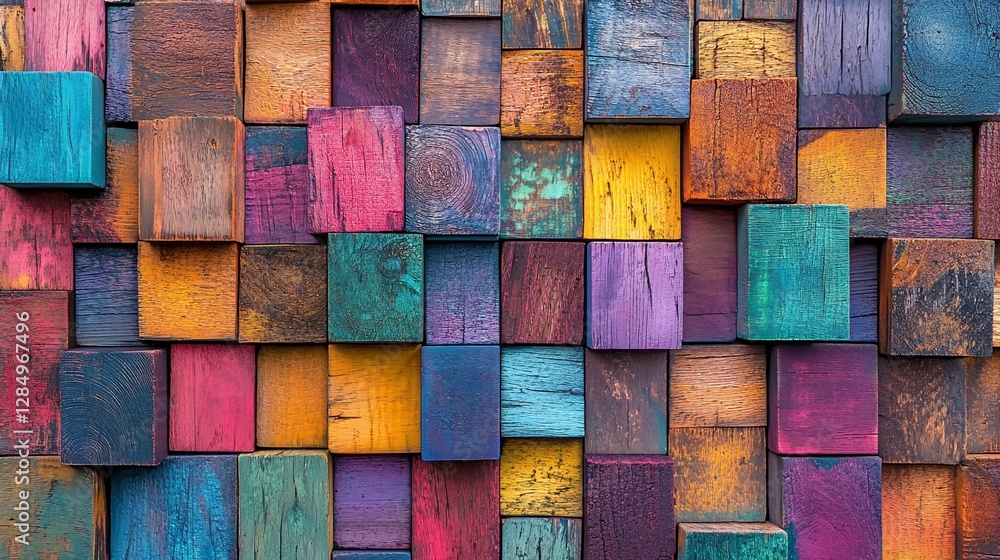 Colorful wooden blocks background texture. Colorful wooden blocks background texture.