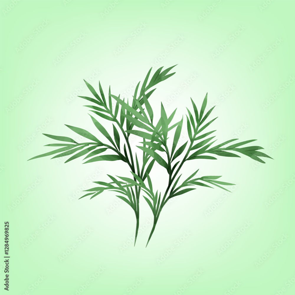 Obraz premium green bamboo leaves