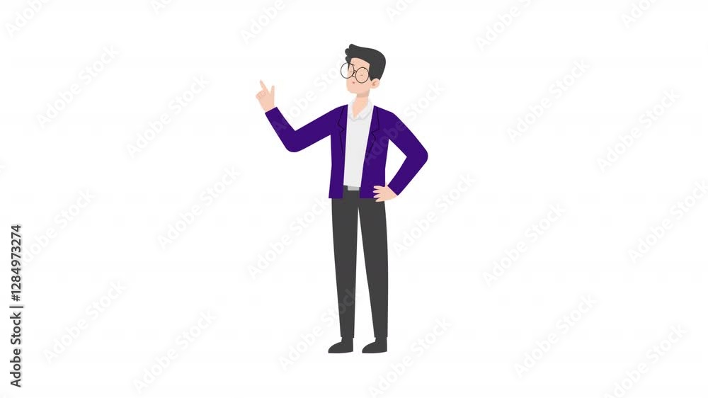video man is standing and giving a lecture cartoon animation
video man is standing and giving a lecture cartoon animation