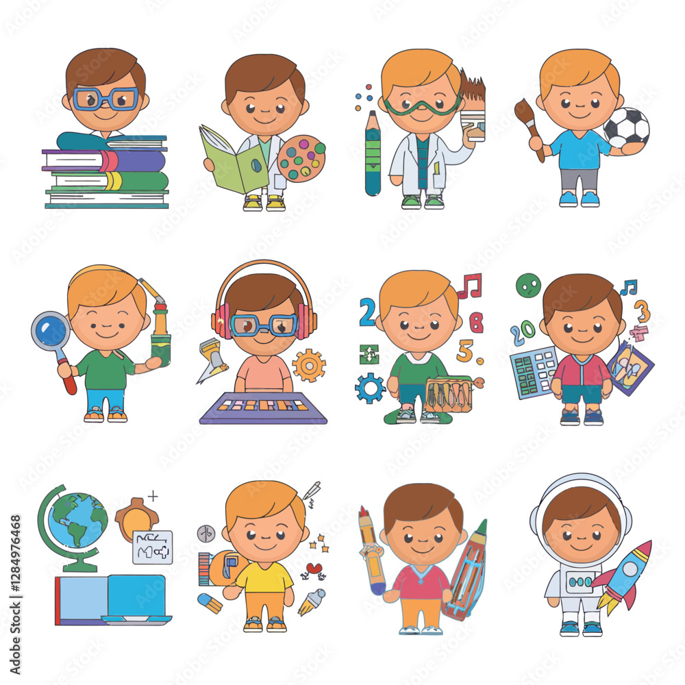 2d vector illustration technology , ai robot helping children at study pc and tablet , children background land escape
2d vector illustration technology , ai robot helping children at study pc and tablet , children background land escape