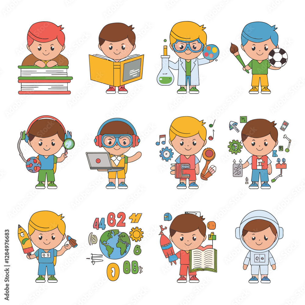 2d vector illustration technology , ai robot helping children at study pc and tablet , children background land escape
2d vector illustration technology , ai robot helping children at study pc and tablet , children background land escape
