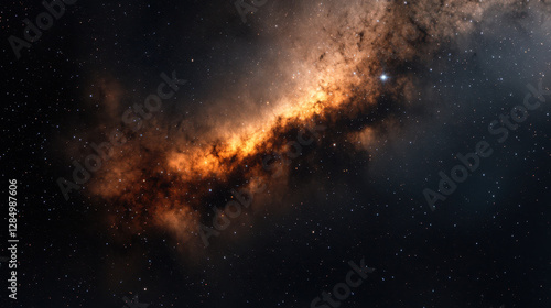 Breathtaking celestial backdrop with elegant streams of light and stars