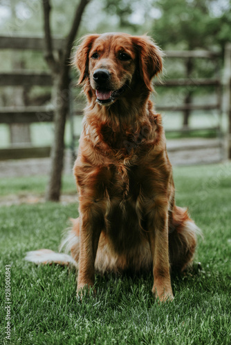 Obraz na płótnie golden retriever dog