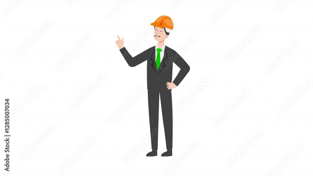 video engineer or architecture is standing and giving a lecture cartoon animation
video engineer or architecture is standing and giving a lecture cartoon animation