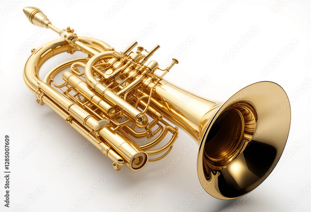 Obraz premium Brass Brilliance: The Power and Elegance of the Trumpet