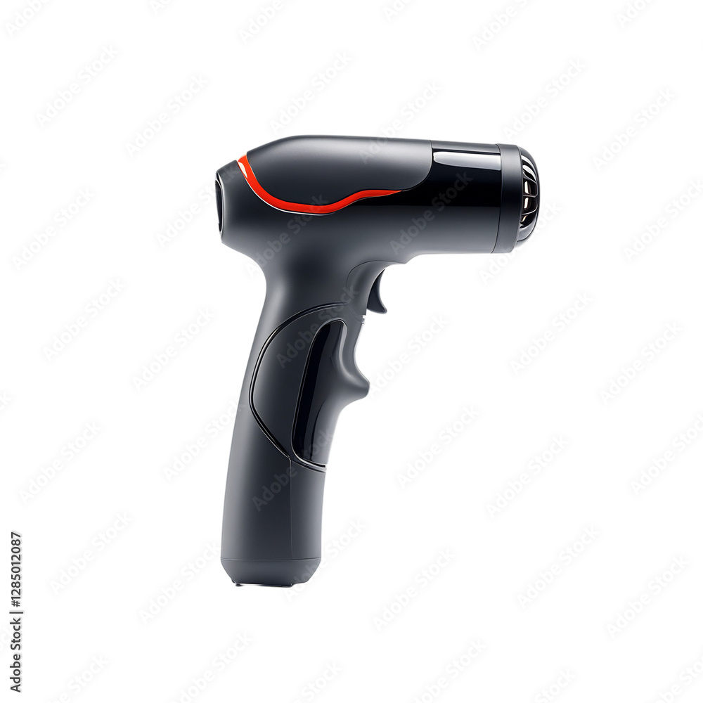High Tech Modern Massage Gun with Adjustable Speed Isolated on Transparent Background High Tech Modern Massage Gun with Adjustable Speed Isolated on Transparent Background