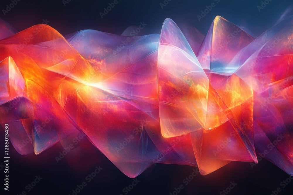 Obraz premium Colorful Warm Rainbow Crystal Light Leak Overlay with Bokeh Effect on Black Background for Creative Design