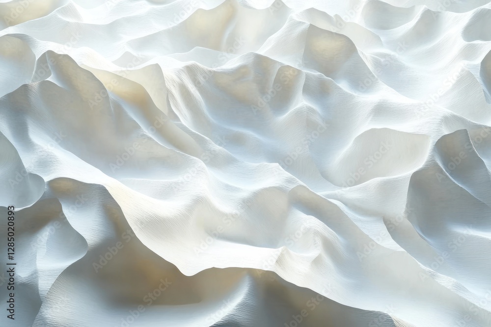 Textured White Crumpled Paper with Unique Folds and Subtle Creases for Minimalist Design Textured White Crumpled Paper with Unique Folds and Subtle Creases for Minimalist Design