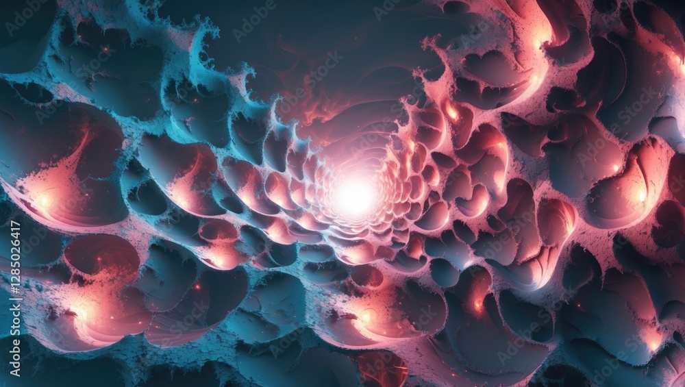 Image depicting a digital abstract fractal background. Perfect for conceptual projects related to technology, virtual environments, artificial intelligence, and similar domains. Image depicting a digital abstract fractal background. Perfect for conceptual projects related to technology, virtual environments, artificial intelligence, and similar domains.