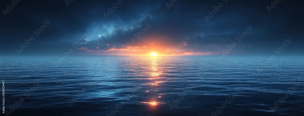 Obraz premium Navy Blue Marble Texture Background for Graphic Design