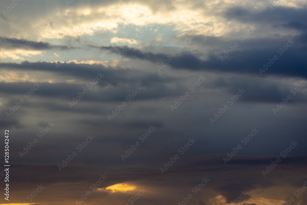 Cloudscape, Colored Clouds at Sunset Cloudscape, Colored Clouds at Sunset