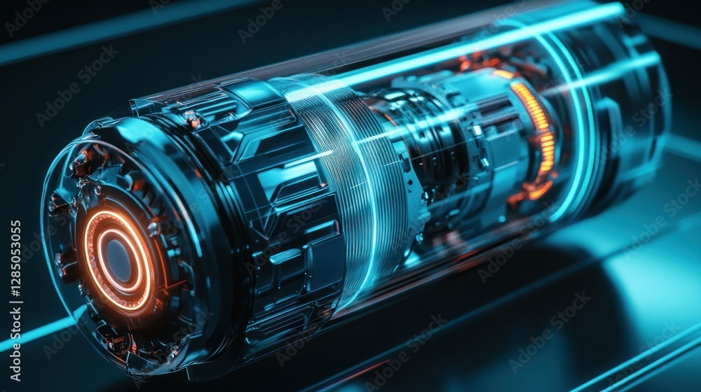 Futuristic energy core design featuring glowing elements on a sleek dark background Futuristic energy core design featuring glowing elements on a sleek dark background