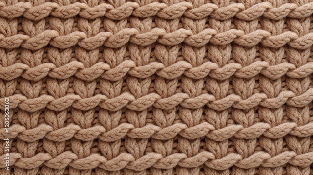 Intricate textured beige knit pattern for warm, cozy aesthetic design Intricate textured beige knit pattern for warm, cozy aesthetic design