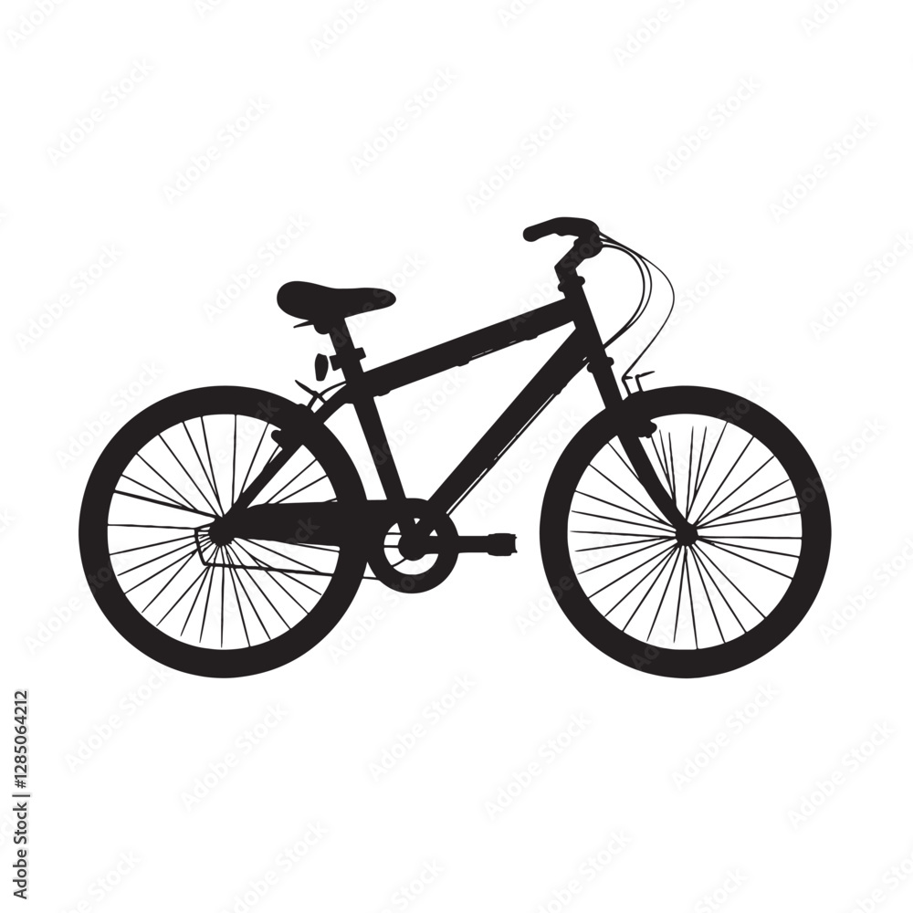 Fototapeta premium Professional Grade Bicycle Silhouette for Illustrators