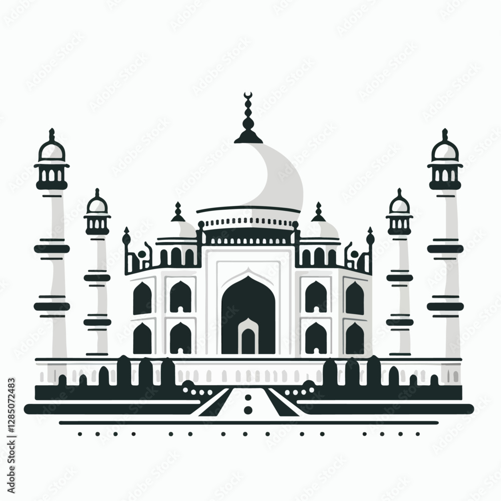 Obraz premium mosque vector illustration