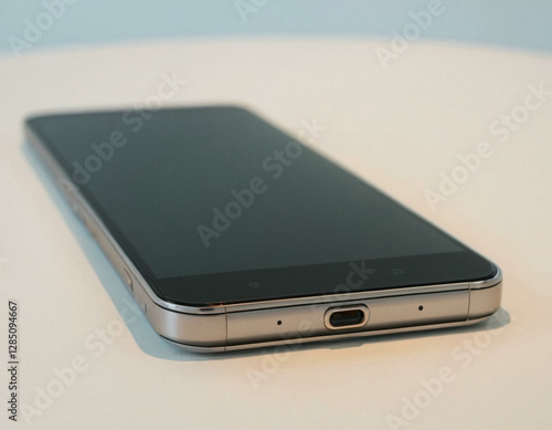  Sleek Modern Smartphone on Clean White Background