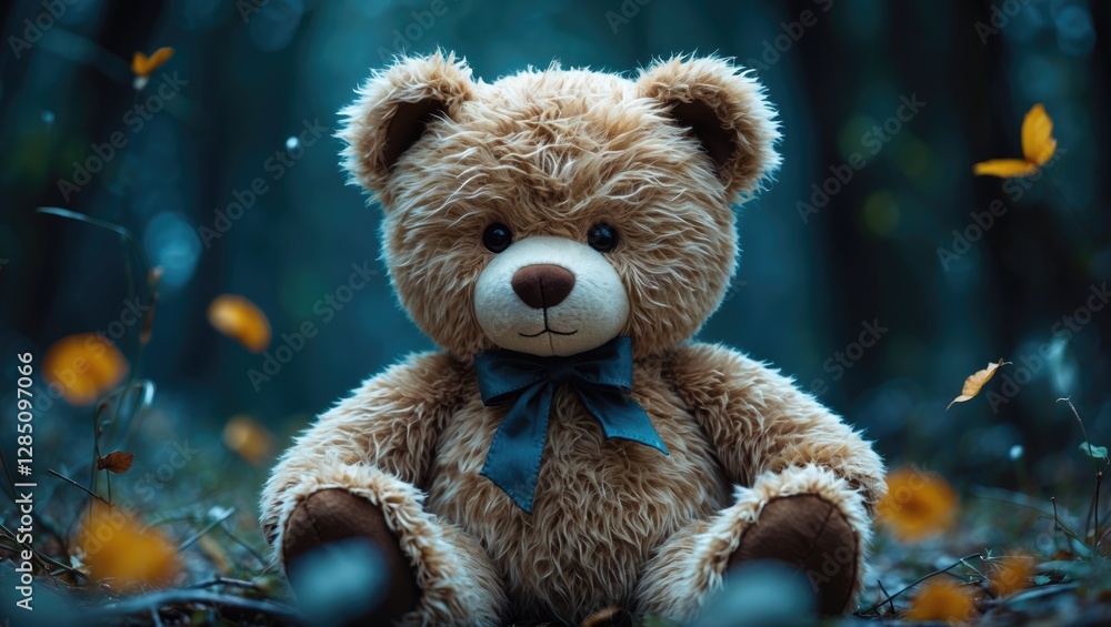 Cartoon depiction of a teddy bear Cartoon depiction of a teddy bear