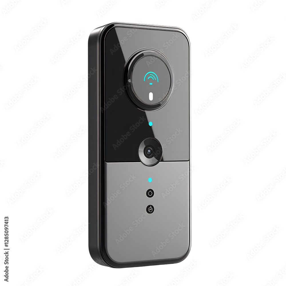 Ring Video Doorbell Isolated on Transparent Background Ring Video Doorbell Isolated on Transparent Background