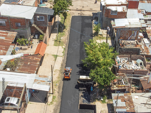 Paving in Lanus Oeste, Buenos Aires, Argentina