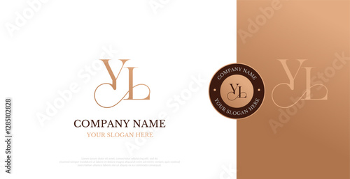 Initial YL Logo Design Vector 