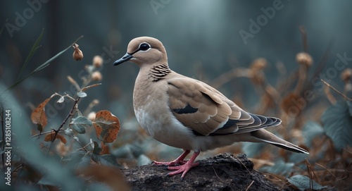 charming turtledove bird photo