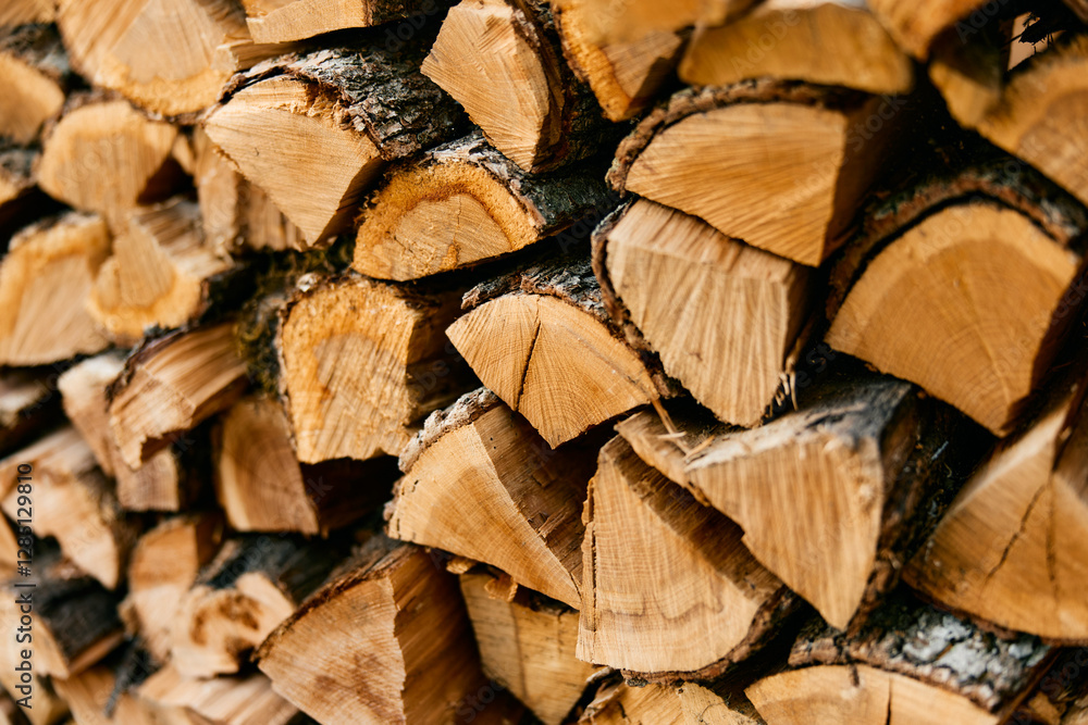stacked firewood at a store in new york city, ny stacked firewood at a store in new york city, ny