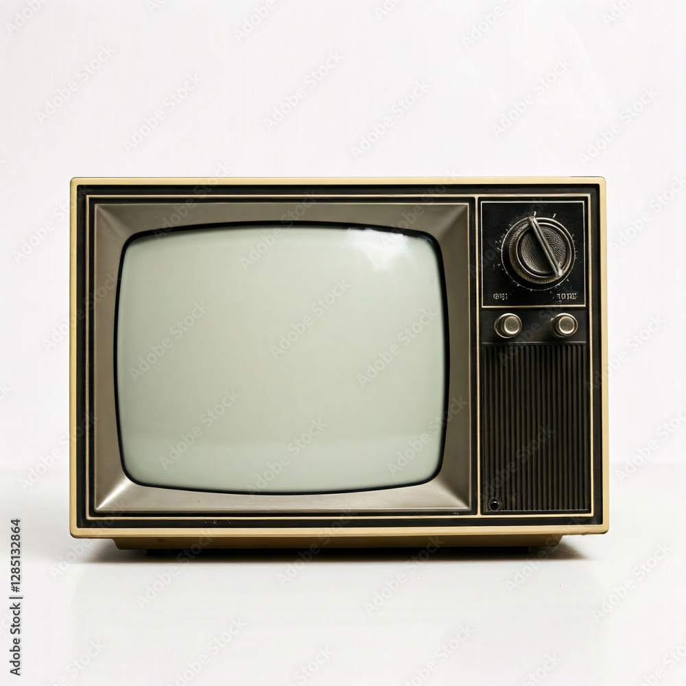 70 is Retro TV isolated on white background Vintage television. 70 is Retro TV isolated on white background Vintage television.