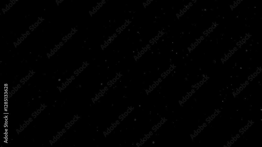 Natural Organic Dust Particles Floating On Black Background. Glittering Sparkling Particles Randomly Spin In The Air With Bokeh. Dynamic Particles With Fast And Slow Motion. Shimmering Dust In Space. Natural Organic Dust Particles Floating On Black Background. Glittering Sparkling Particles Randomly Spin In The Air With Bokeh. Dynamic Particles With Fast And Slow Motion. Shimmering Dust In Space.