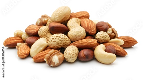 Wallpaper Mural A handful of mixed nuts, isolated on white Torontodigital.ca