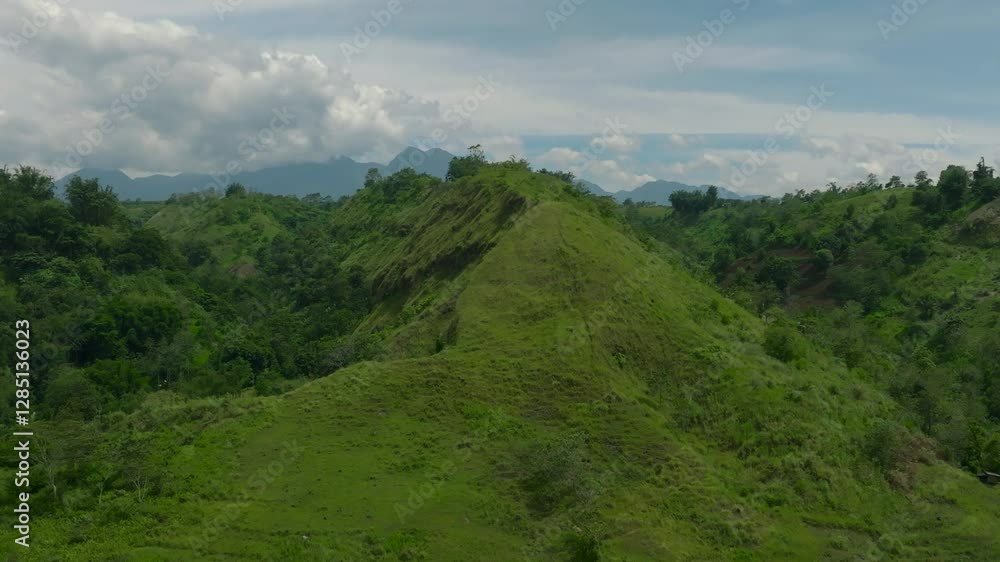Mountain valley ang hills in the Philippines. Mindanao. Mountain valley ang hills in the Philippines. Mindanao.
