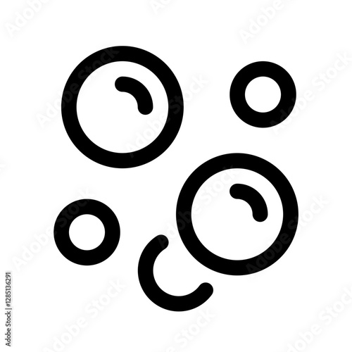 Bubble Line Icon. Single icon, line vector icon