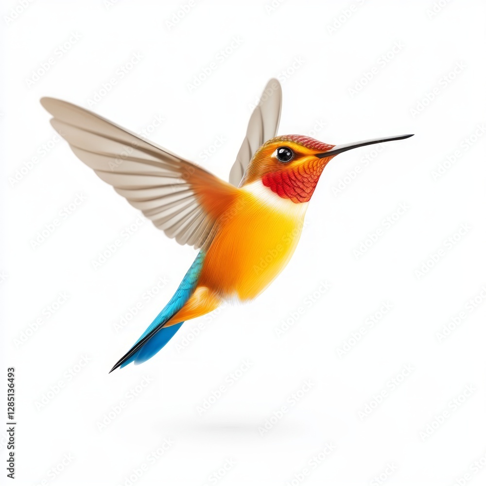 Fototapeta premium Hummingbird feeding on nectar