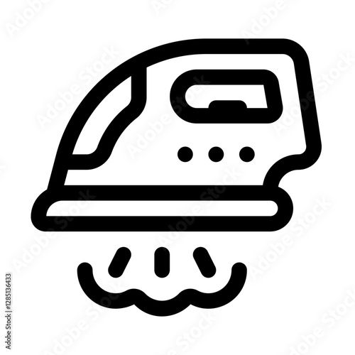 Iron Clothes Line Icon. Single icon, line vector icon