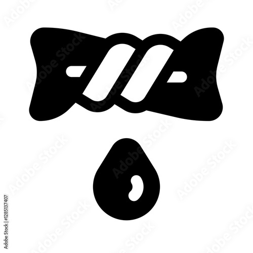Wring Out Clothes Glyph Icon. Single icon, glyph vector icon