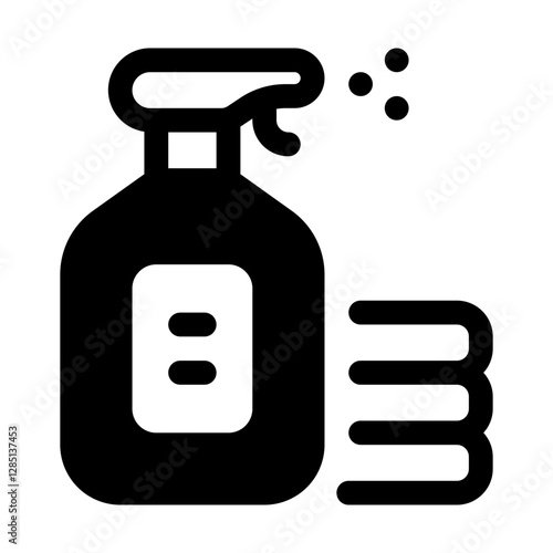 Clothes Freshener Glyph Icon. Single icon, glyph vector icon