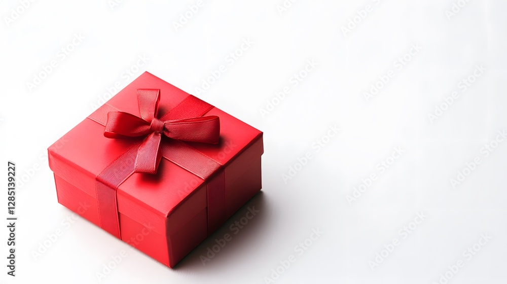 Obraz premium A small red box, isolated on white