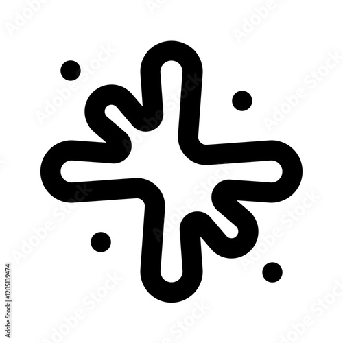 Stain Simple Line Icon. Single icon, line vector icon